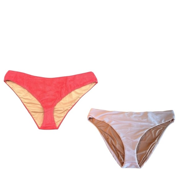 J Crew Scrunchie Knotted Scoop Neck Bikini & 2 Mix & Match Bottoms Size 2X 3X - Picture 3 of 16